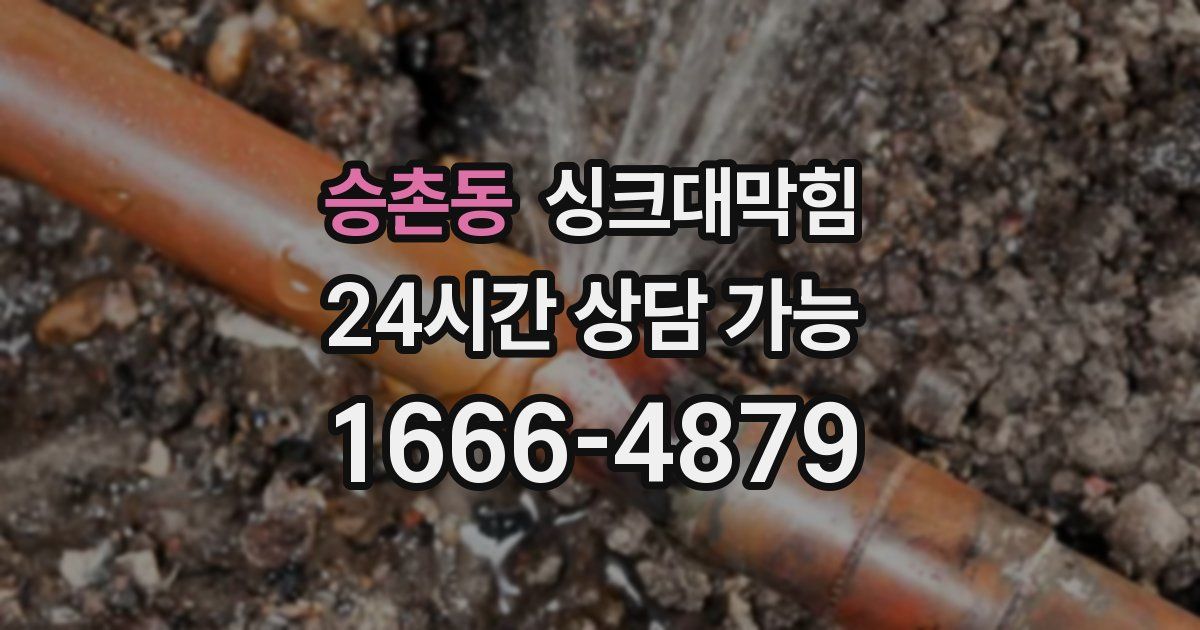 승촌동 싱크대 뚫기