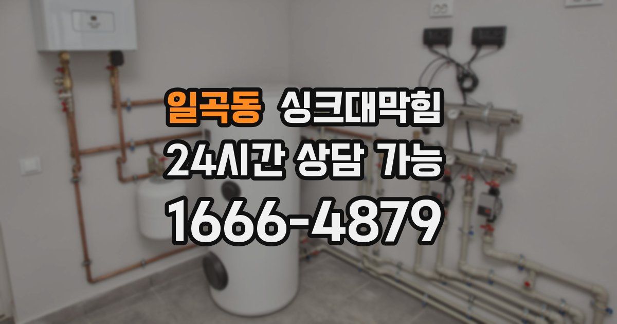 일곡동 싱크대 뚫기