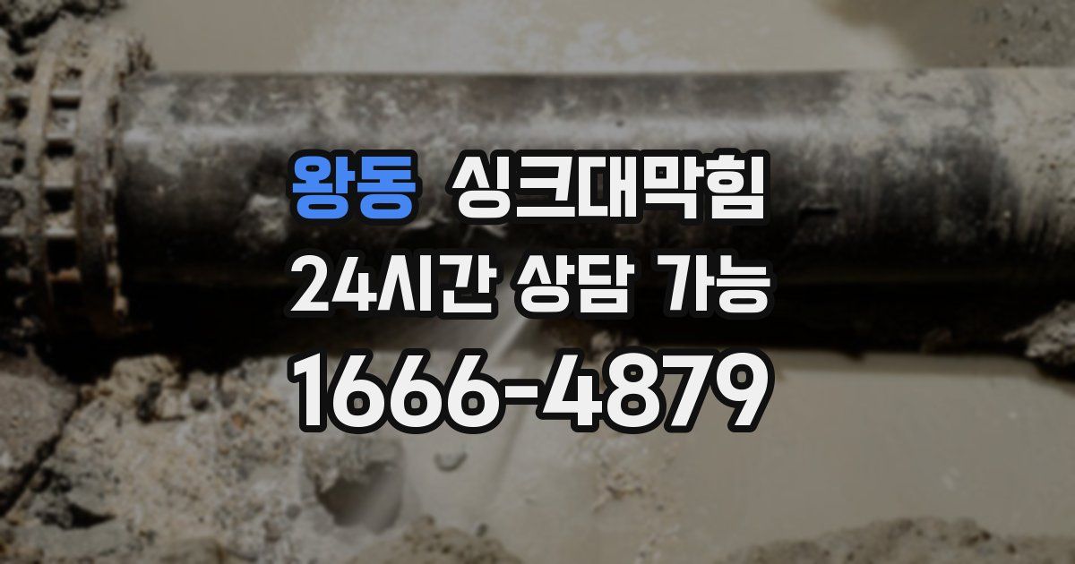 왕동 싱크대 뚫기