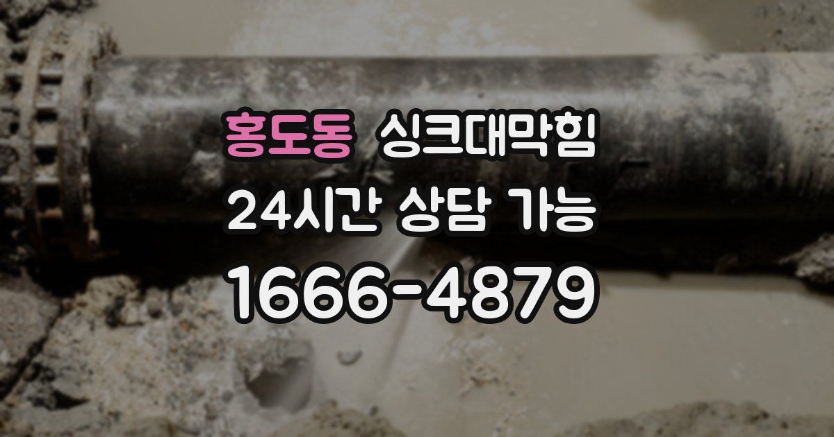 홍도동 싱크대 뚫기