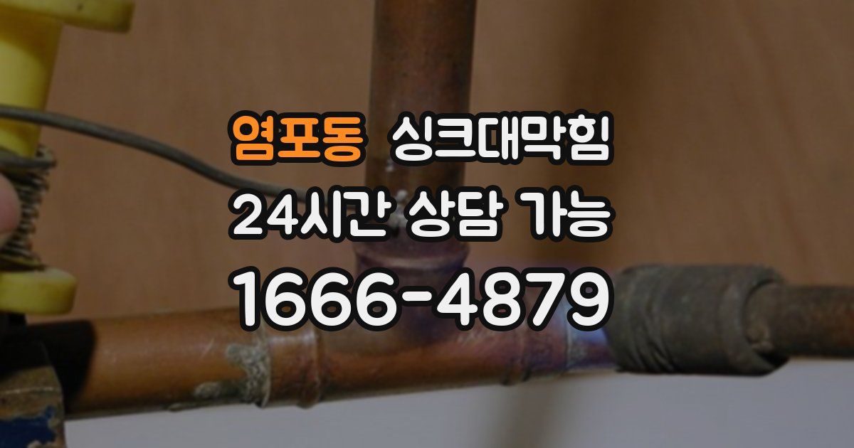 염포동 싱크대 뚫기