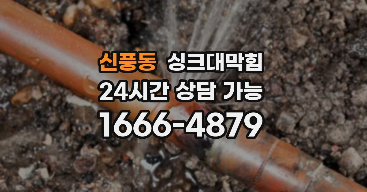 신풍동 싱크대 뚫기