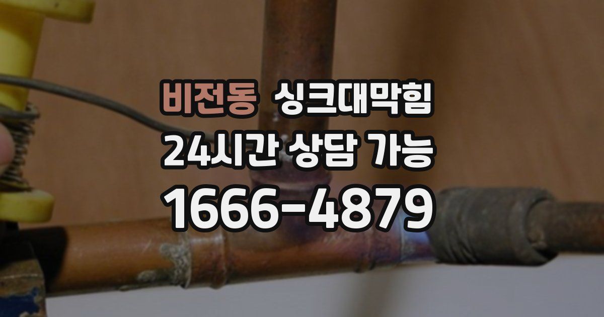 비전동 싱크대 뚫기