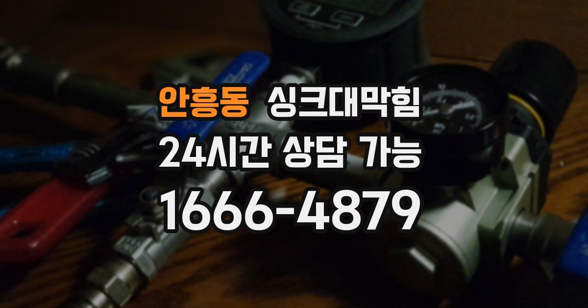 안흥동 싱크대 뚫기