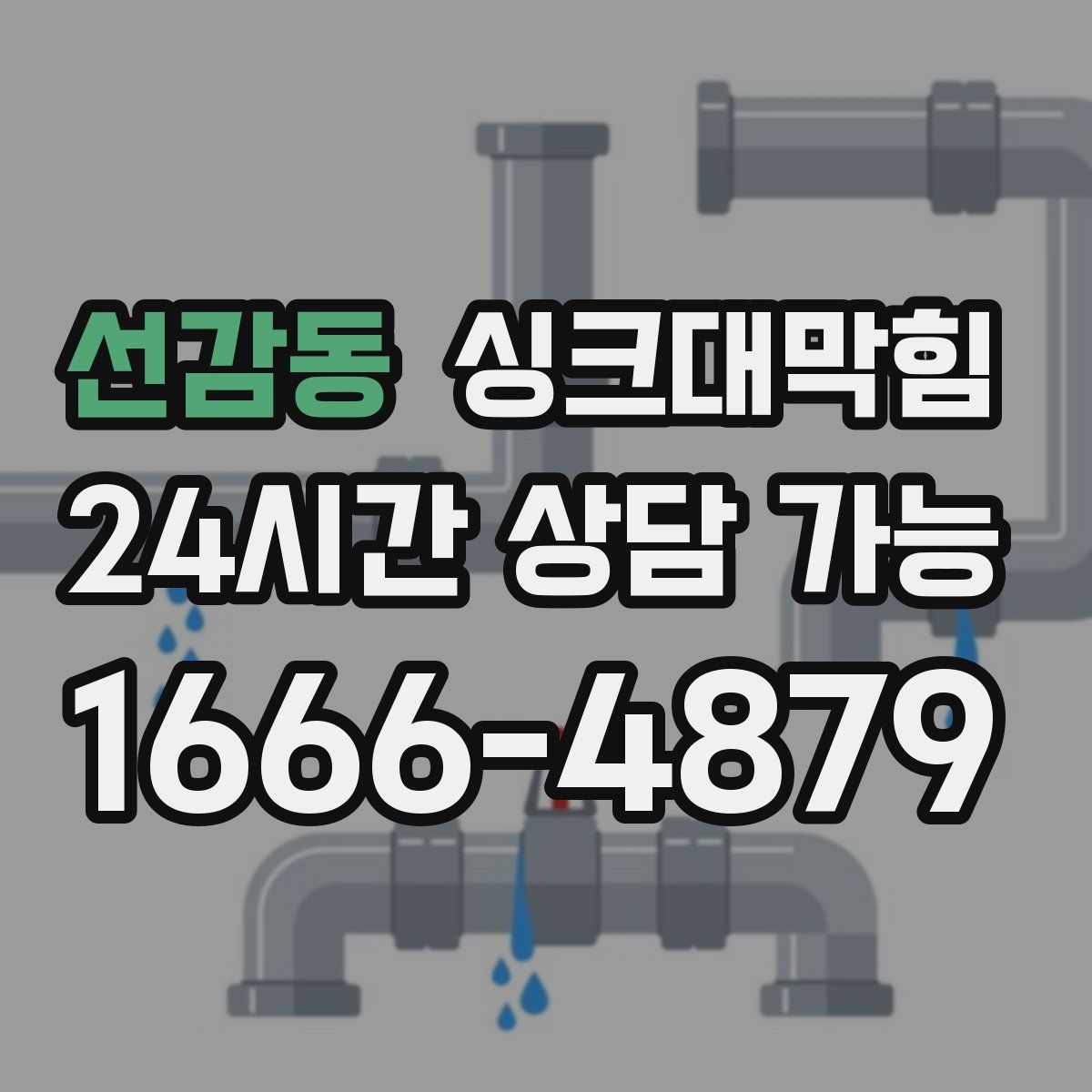 선감동 싱크대막힘