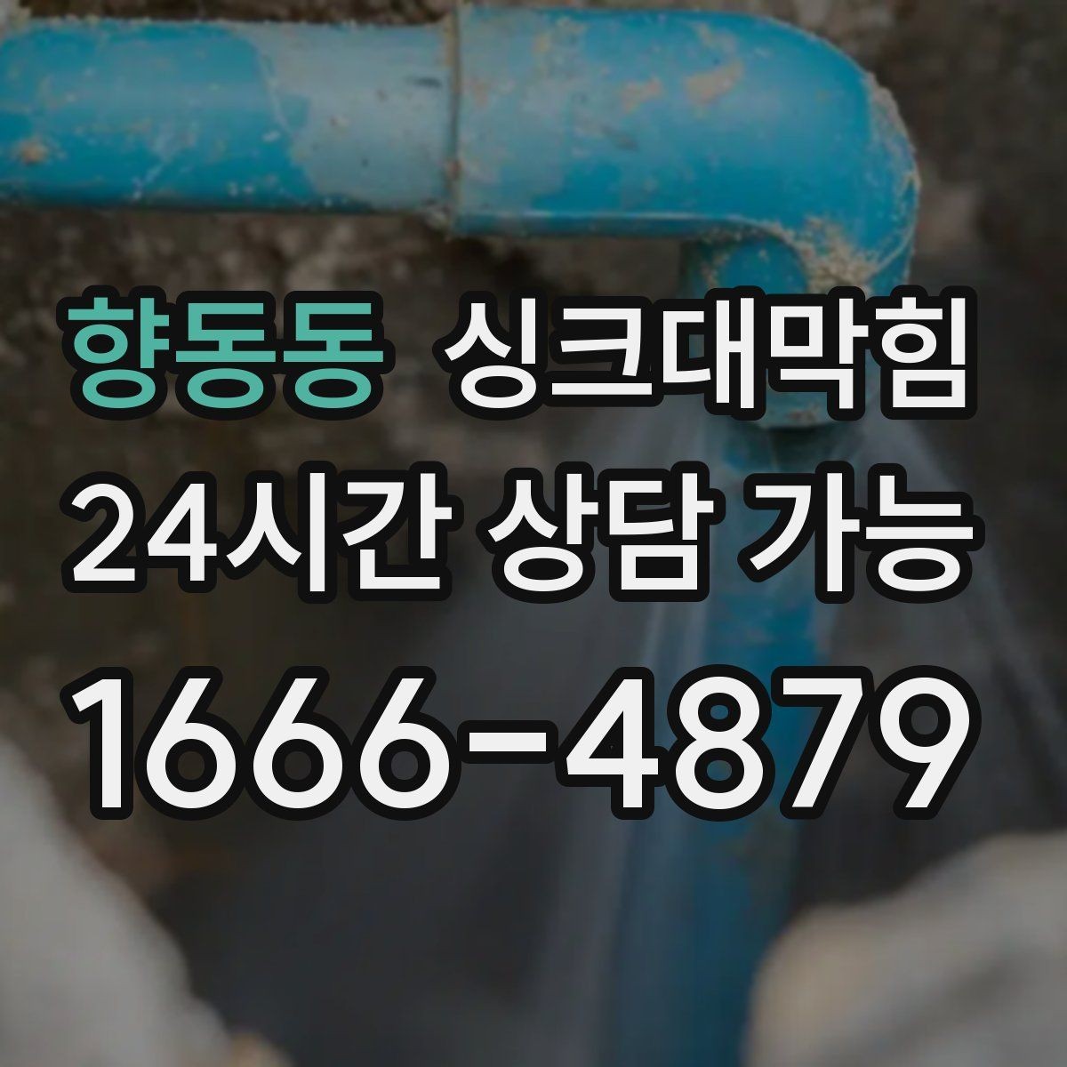 향동동 싱크대막힘 주방 배수구막힘 사진 기반 보고