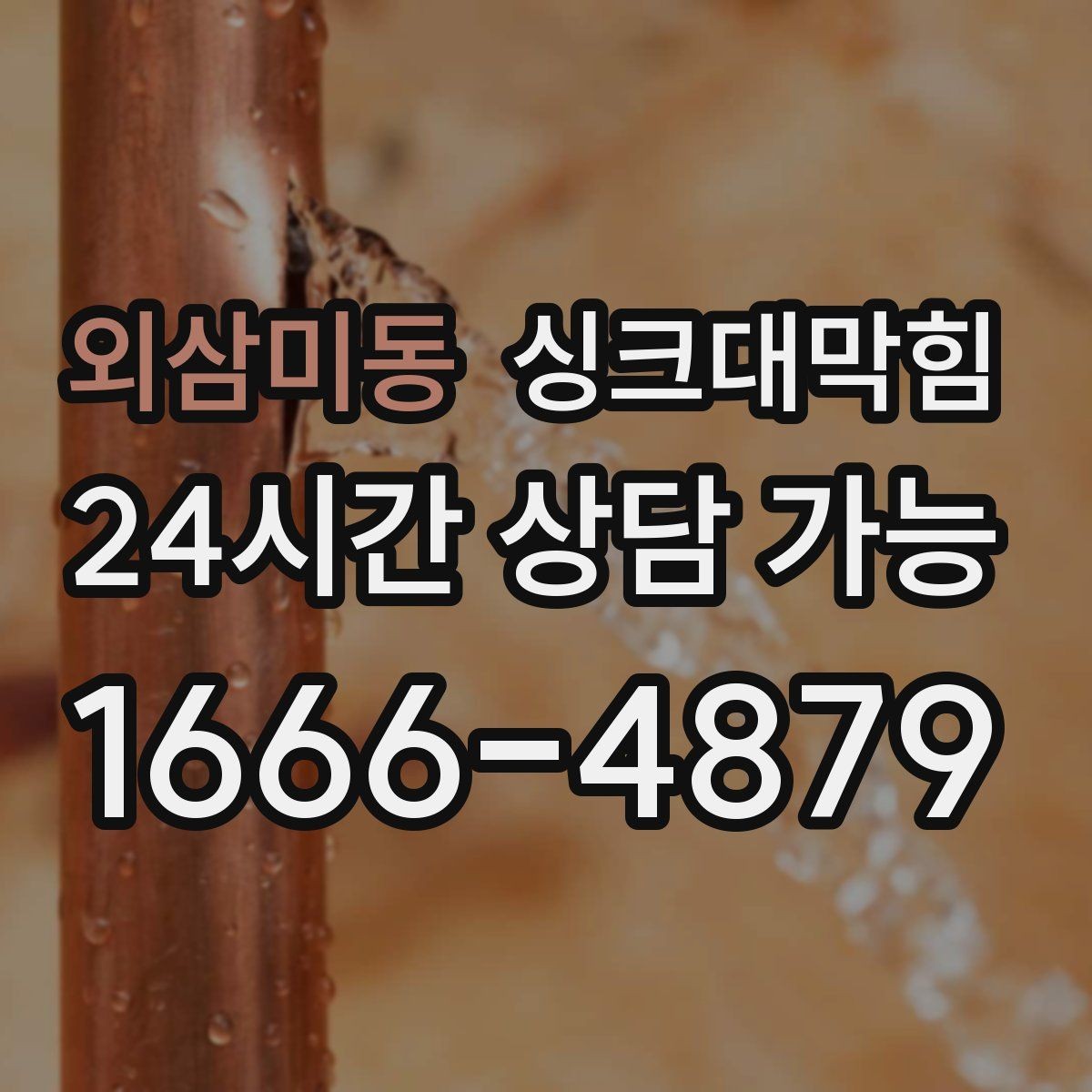 외삼미동 싱크대막힘 디스포저 라인 슬러지 제거 기록