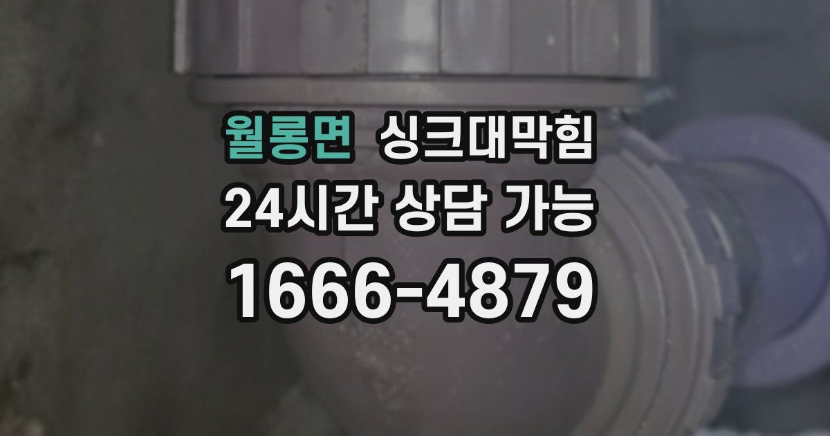 월롱면 싱크대 뚫기