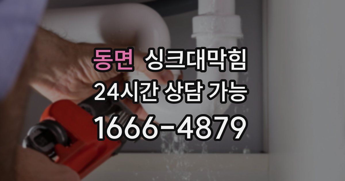 동면 싱크대 뚫기