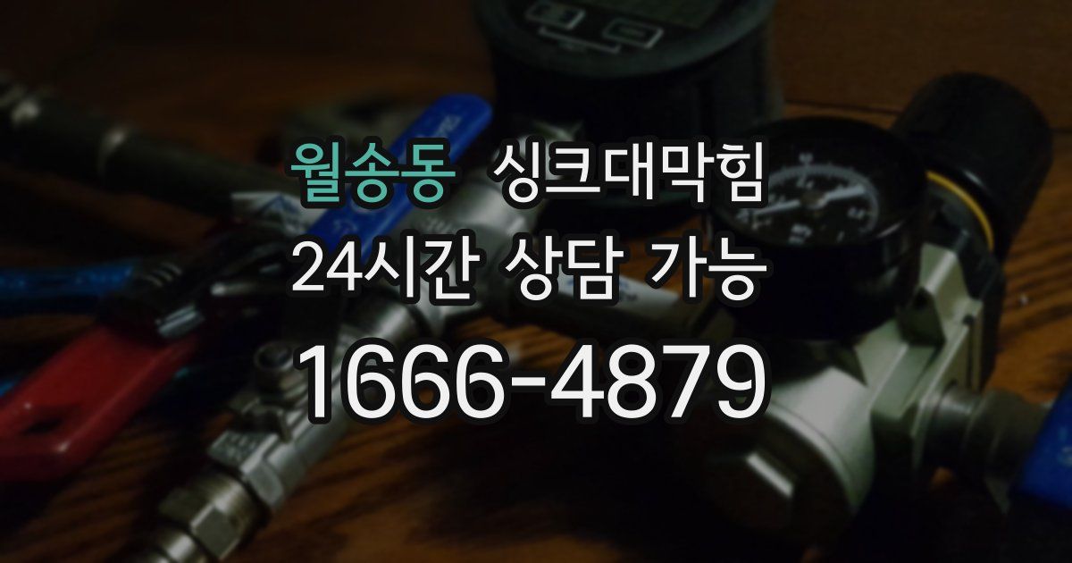 월송동 싱크대 뚫기