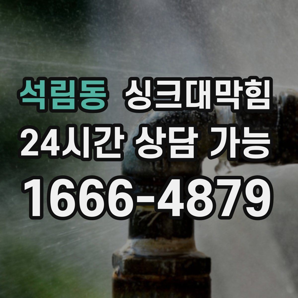 석림동 싱크대막힘 원룸 디스포저 라인 이물 제거의 순간