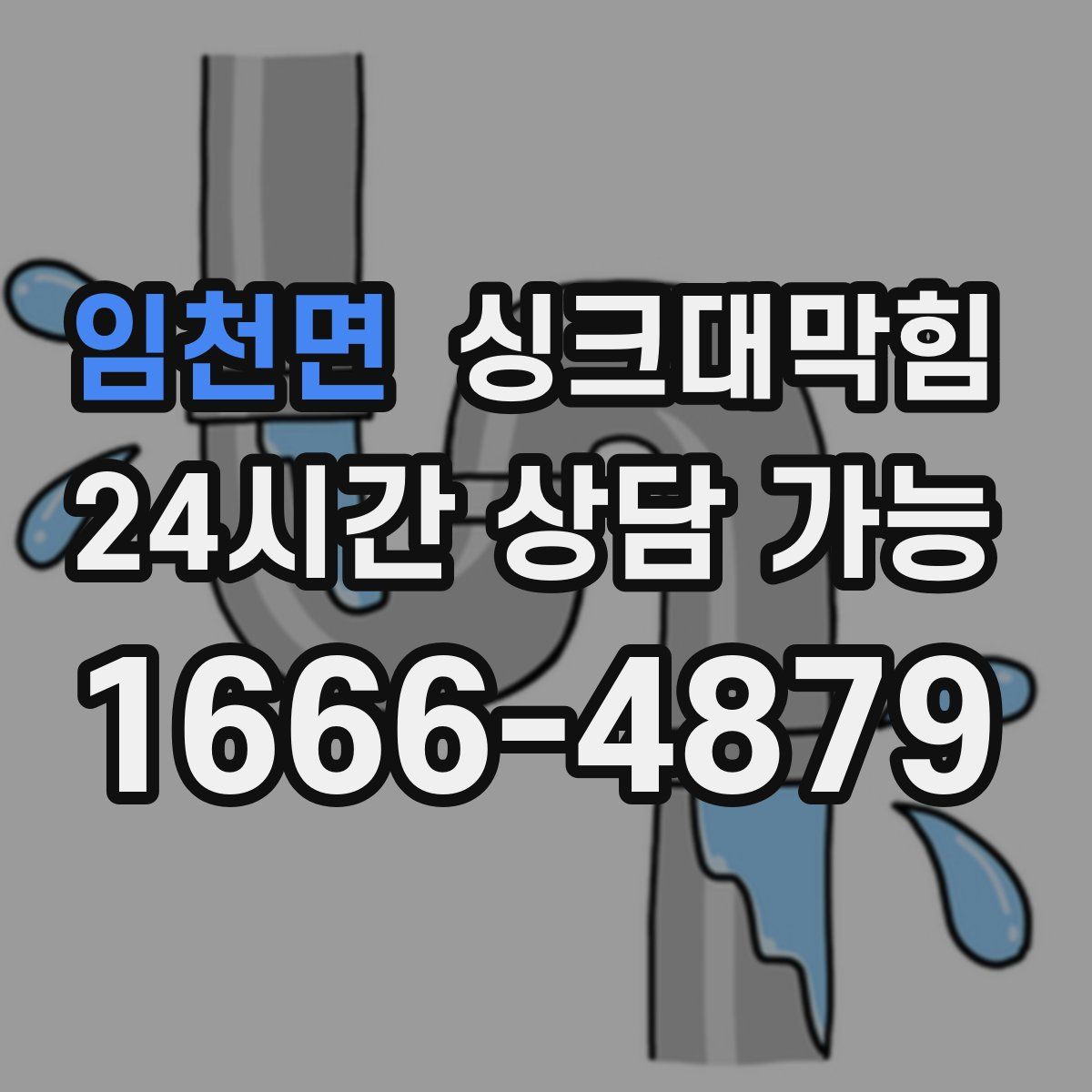임천면 싱크대막힘