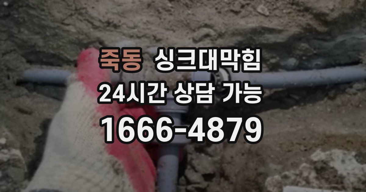 죽동 싱크대 뚫기