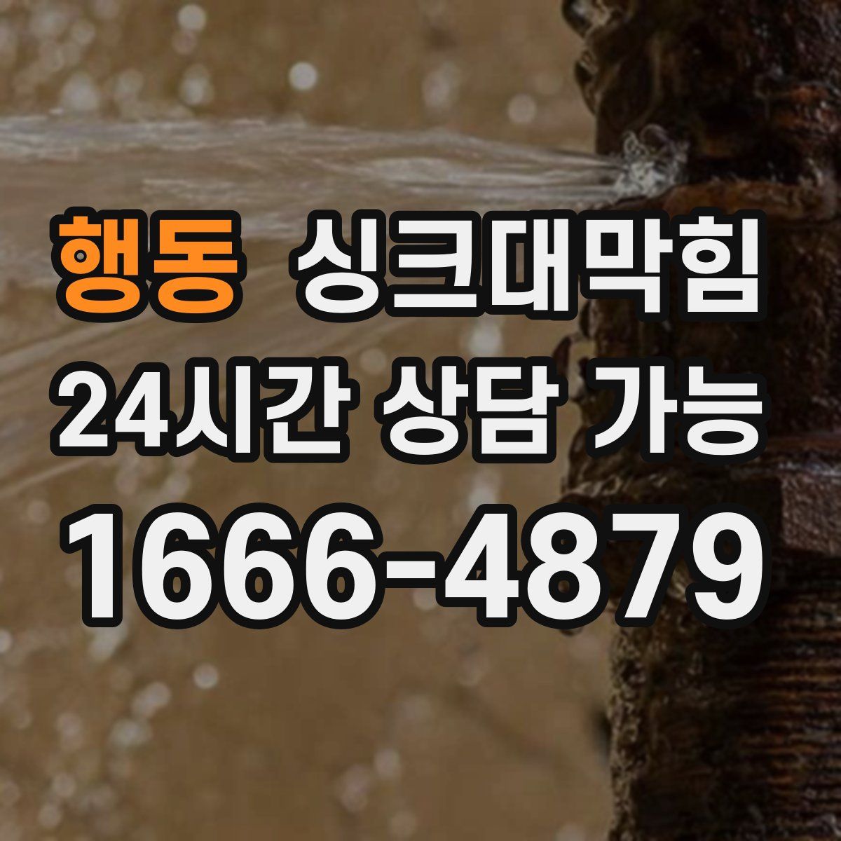 행동 싱크대막힘