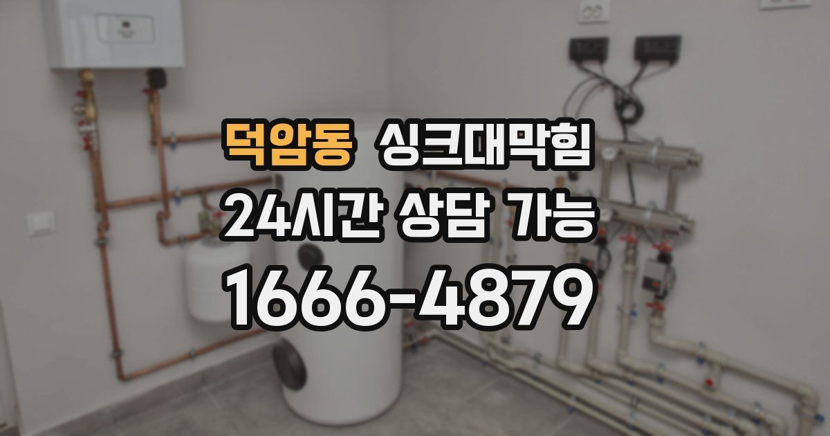 덕암동 싱크대 뚫기