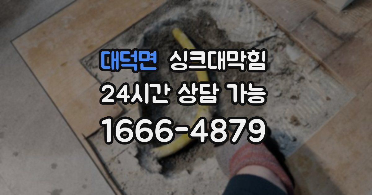 대덕면 싱크대 뚫기