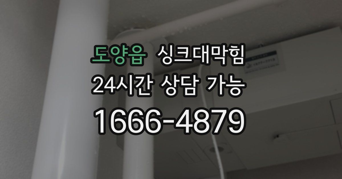 도양읍 싱크대 뚫기