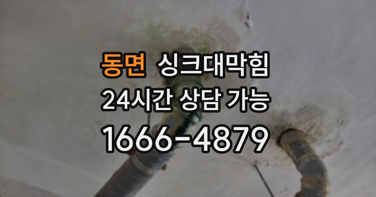 동면 싱크대 뚫기
