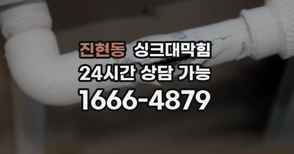진현동 싱크대 뚫기