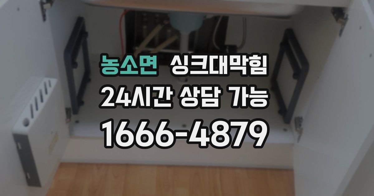 농소면 싱크대 뚫기