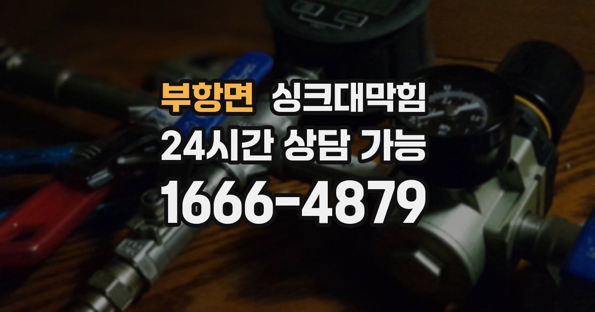부항면 싱크대 뚫기