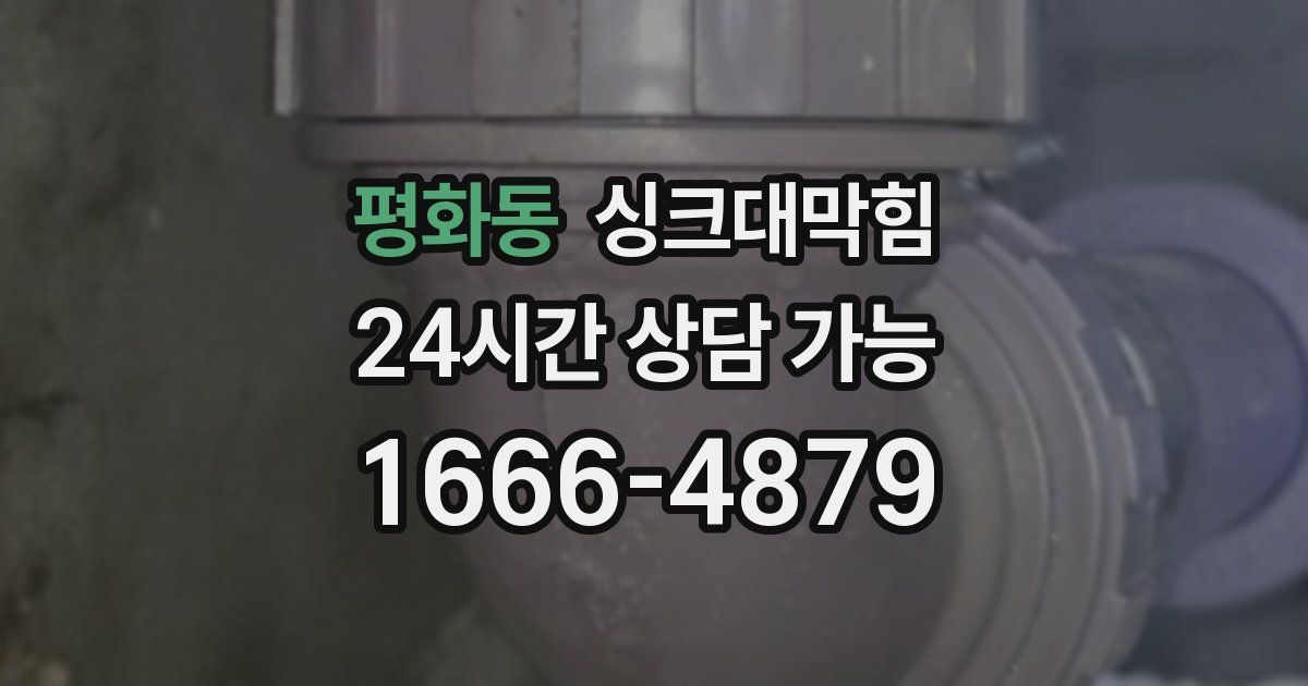 평화동 싱크대 뚫기
