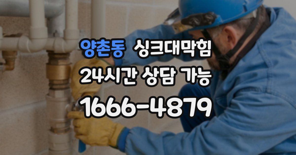 양촌동 싱크대 뚫기