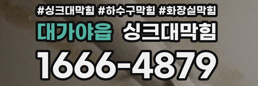 싱크대막힘