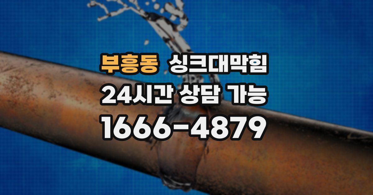 부흥동 싱크대 뚫기