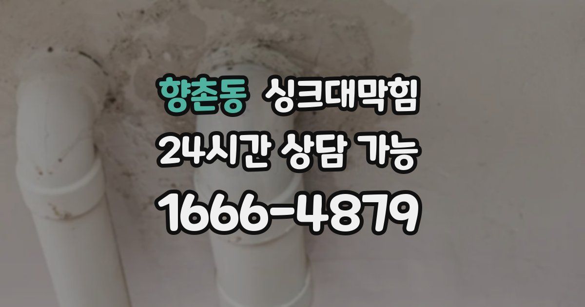 향촌동 싱크대 뚫기