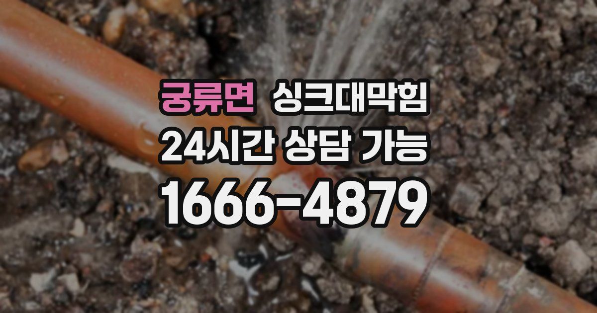 궁류면 싱크대 뚫기