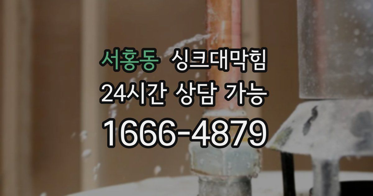 서홍동 싱크대 뚫기