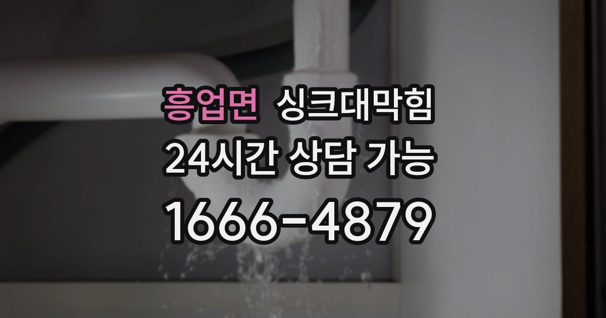 흥업면 싱크대 뚫기
