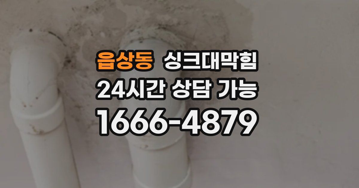 읍상동 싱크대 뚫기