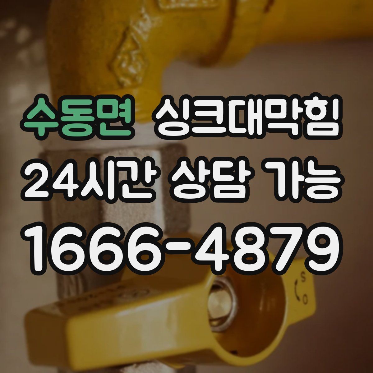 수동면 싱크대막힘 배수구 악취 소독과 살균 동시 진행