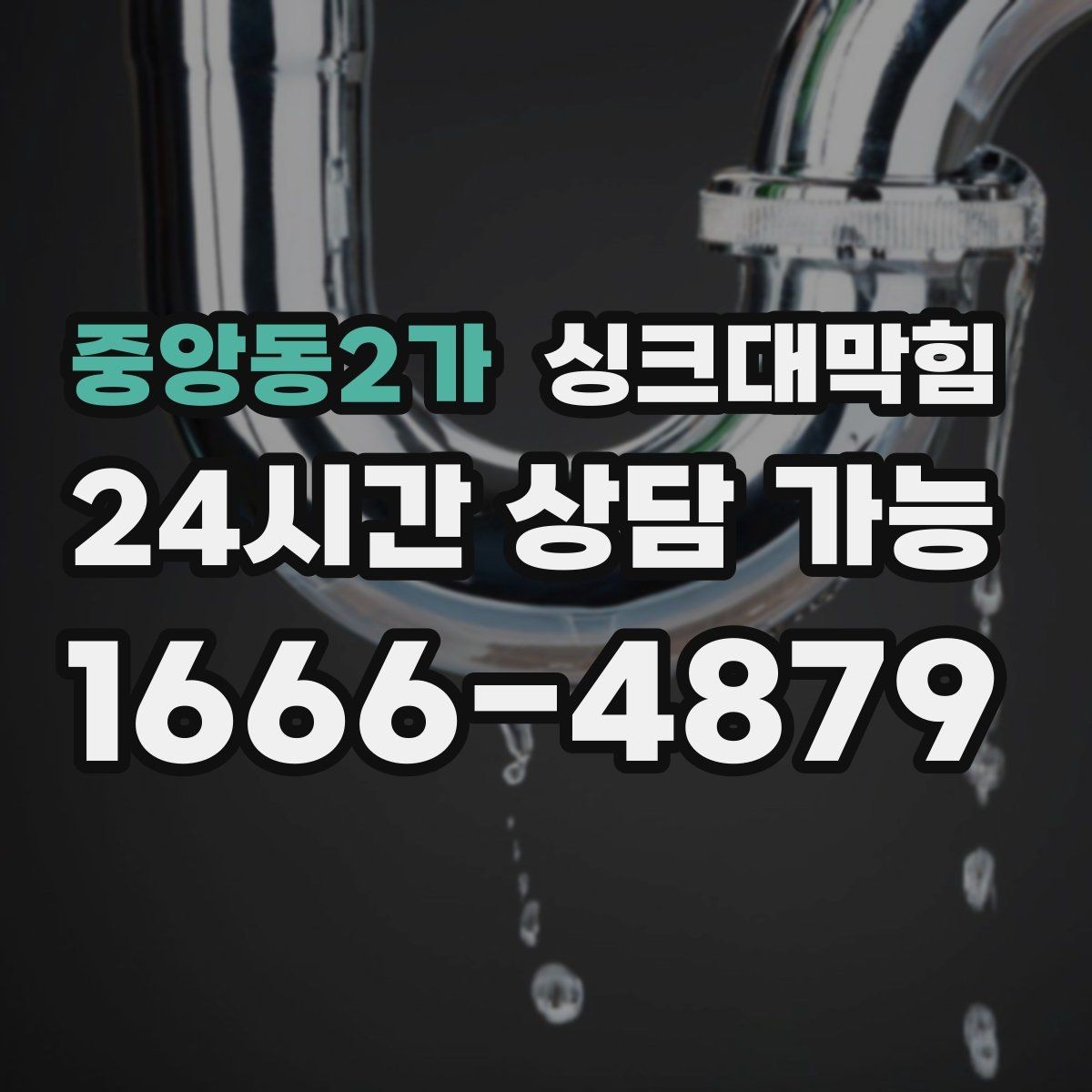 중앙동2가 싱크대막힘 배수구 악취 소독과 살균 동시 진행