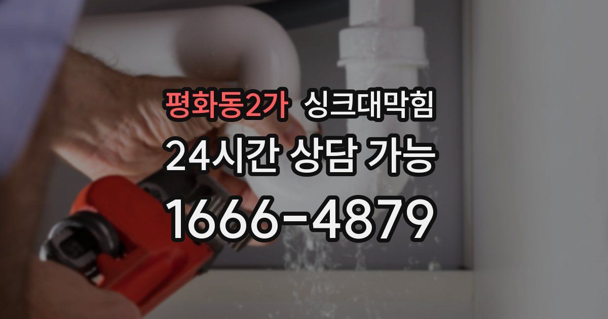 평화동2가 싱크대 뚫기