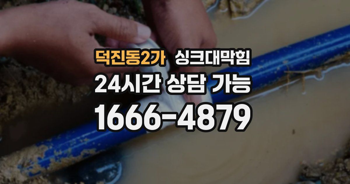 덕진동2가 싱크대 뚫기