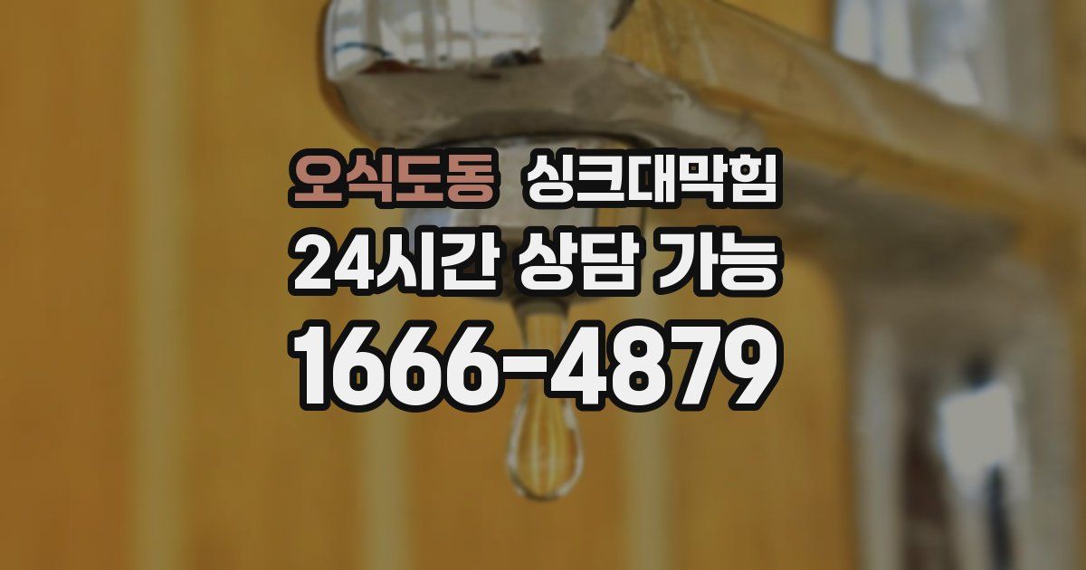 오식도동 싱크대 뚫기