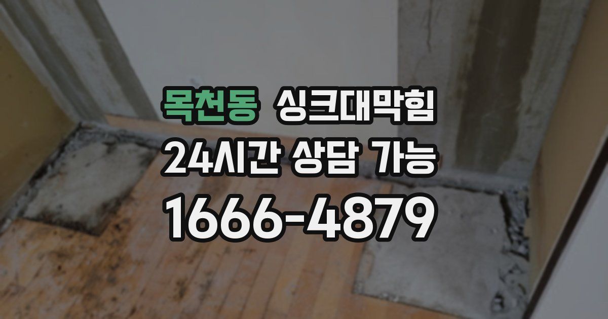 목천동 싱크대 뚫기