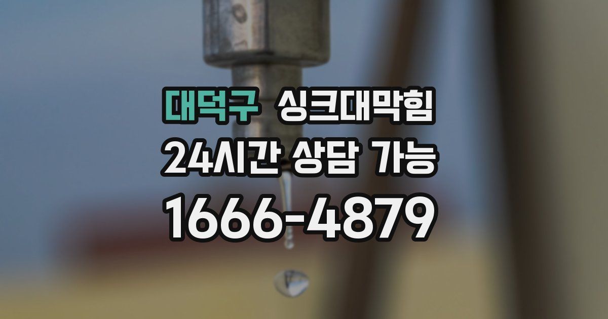 대덕구 싱크대 뚫기