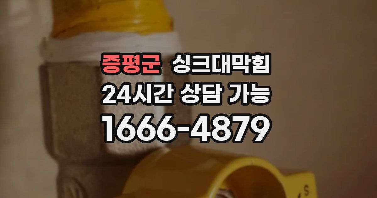 증평군 싱크대 뚫기