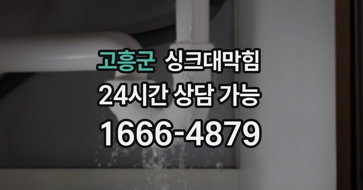 고흥군 싱크대 뚫기