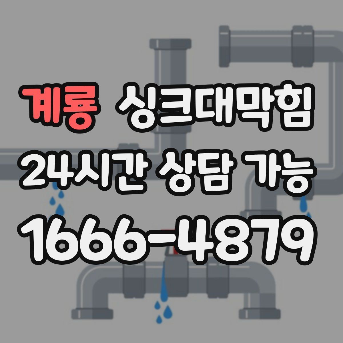계룡 싱크대막힘 배수구 소독 살균 인증 리포트
