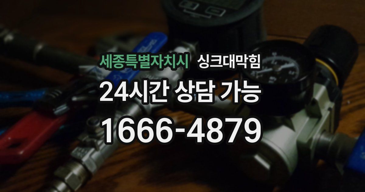 세종특별자치시 싱크대 뚫기