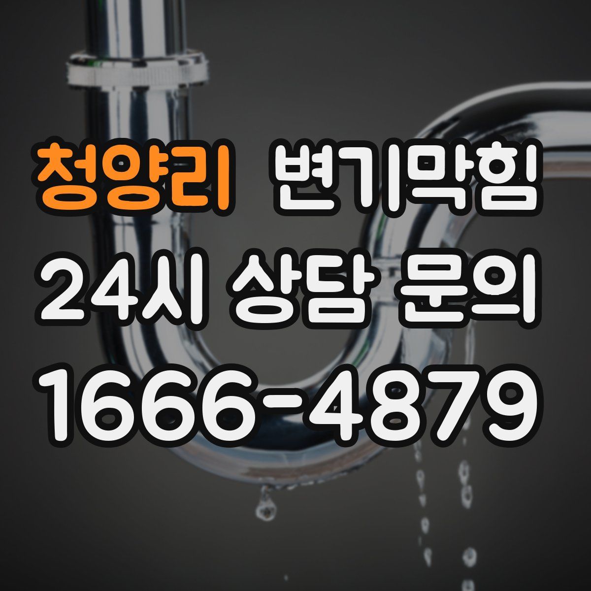 청양리 변기막힘