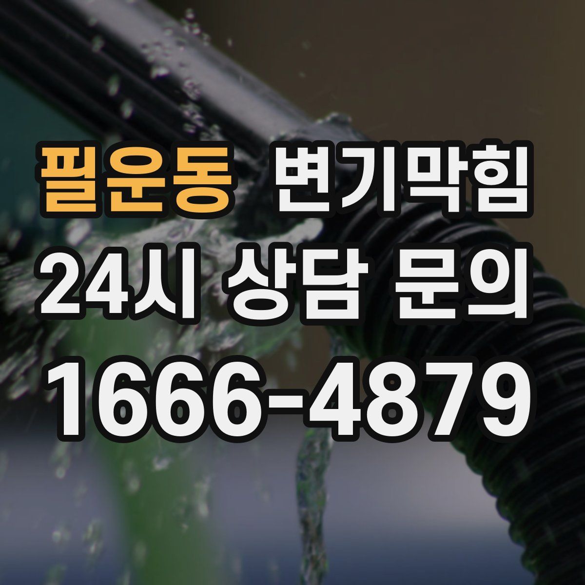 필운동 변기막힘