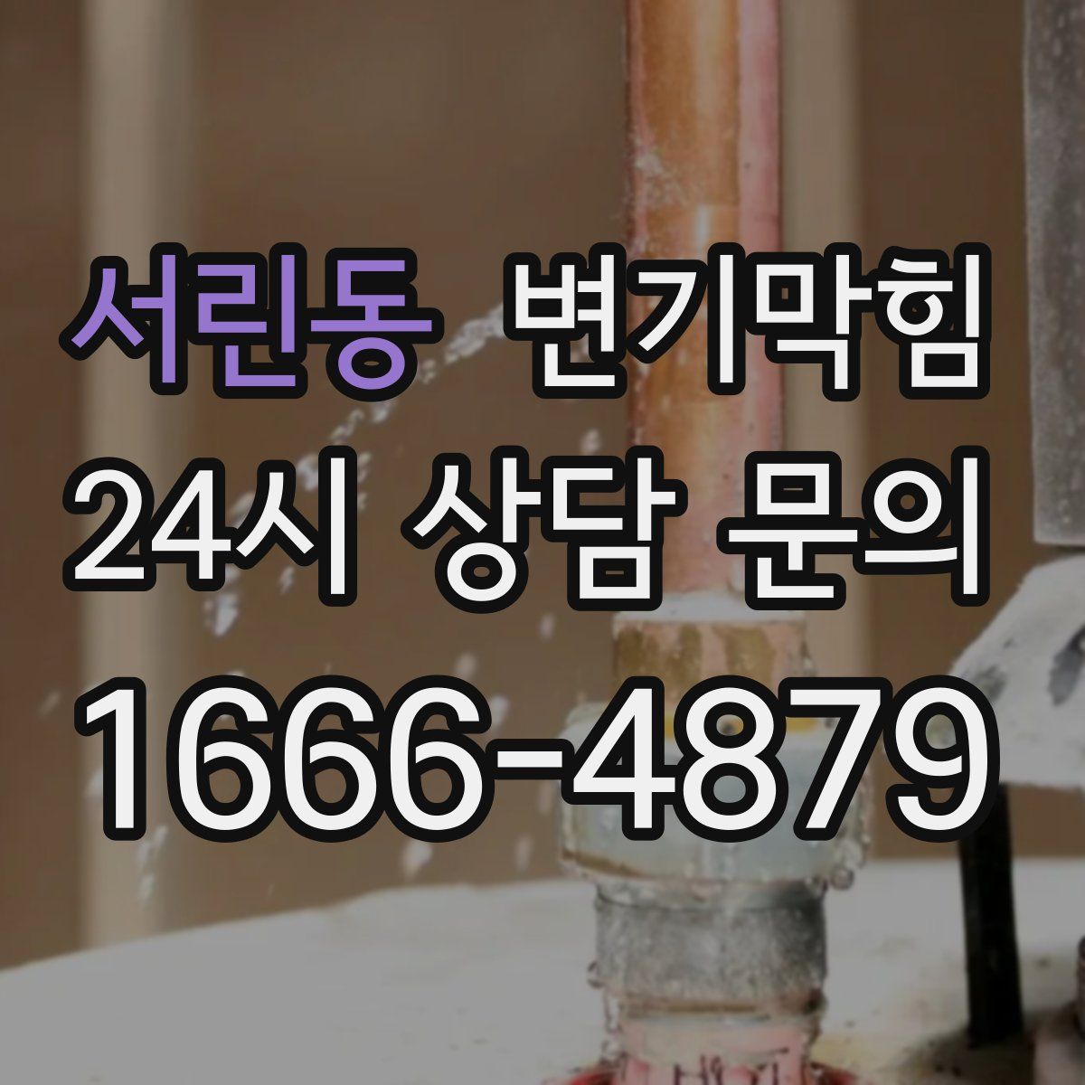 서린동 변기막힘