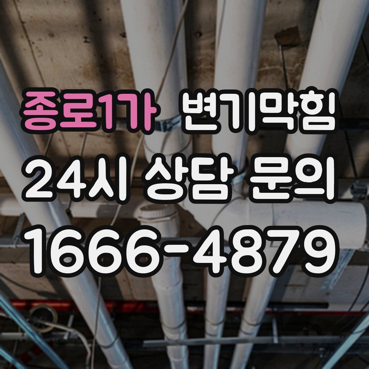 종로1가 변기막힘