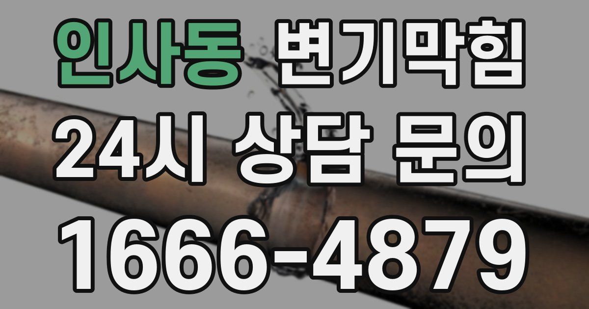 인사동 변기